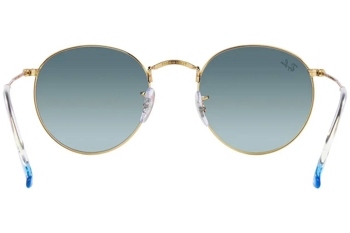 Ray-Ban Round Metal RB3447 001/3M – Gold Blue Gradient